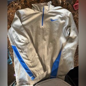 Nike Gray and Blue Therma-Fit Jacket
